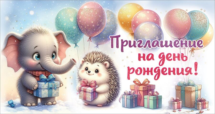 Приглашение на день рождения! (компл.=20 шт) Артикул: 0400906