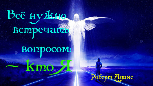 Сатсанг ॐ Все нужно встречать вопросом:~ Кто Я? — Роберт Адамс