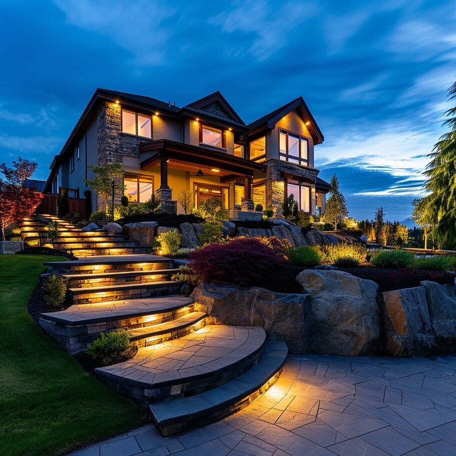 Светильники могут преобразить участок