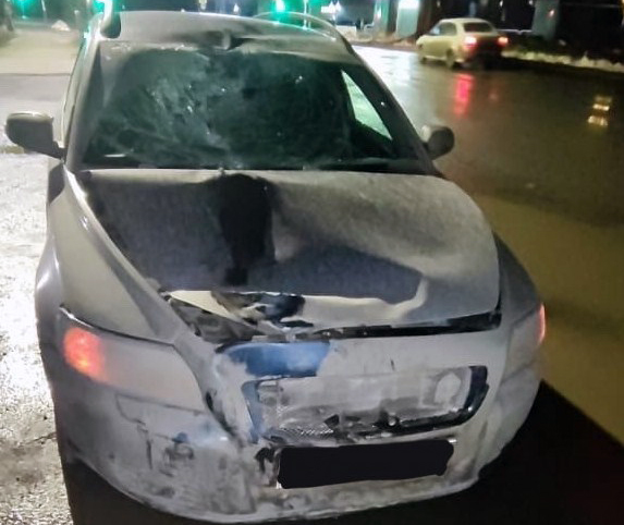 Volvo V50 после столкновения 