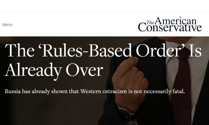 Скриншот статьи с сайта theamericanconservative.com.