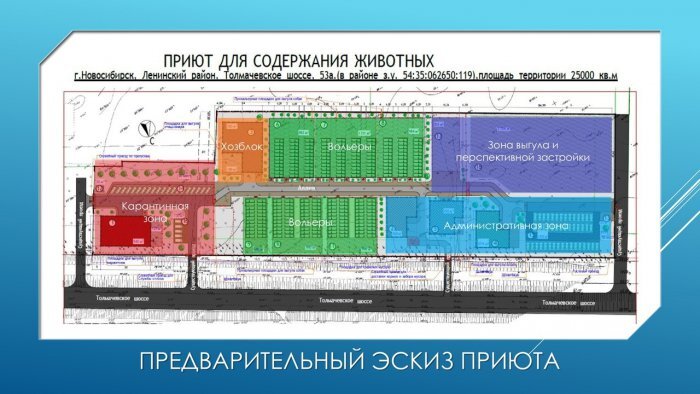 Фото из презентации концепции приюта