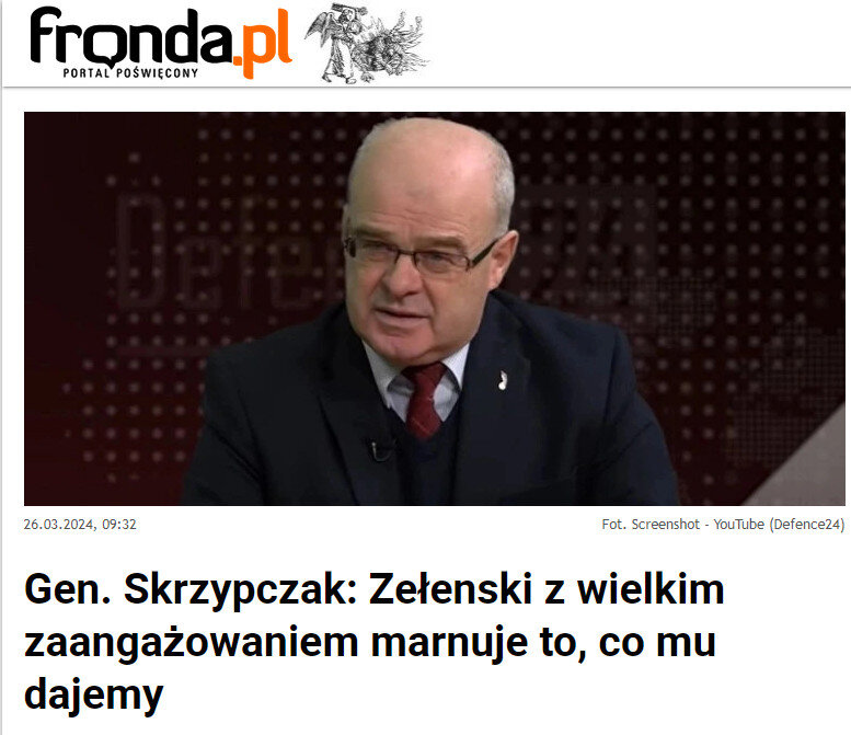    ФОТО: СКРИНШОТ ТГ-КАНАЛА FRONDA.PL