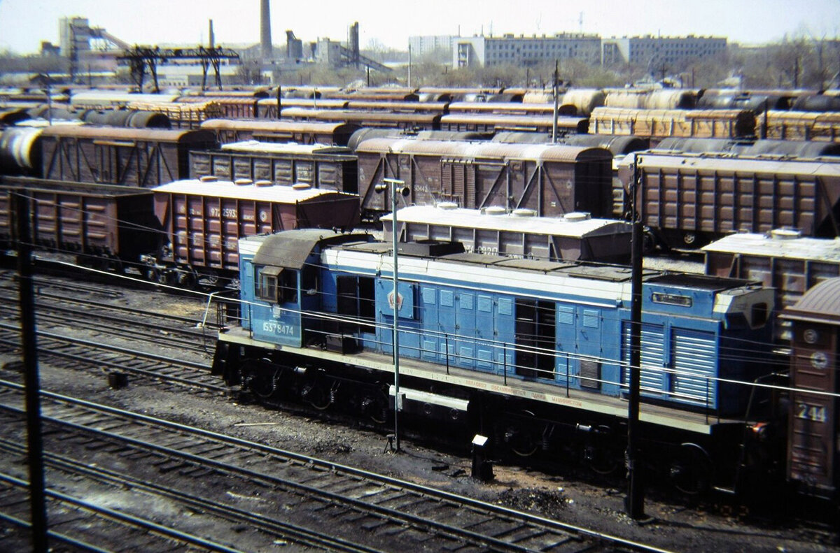 ТЭМ2-7847 Новосибирск, станция Новосибирск-Западный, 5 мая 1992 года