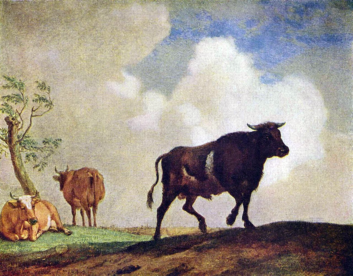 Бык и коровы, ок. 150. 	 Берлинская картинная галерея