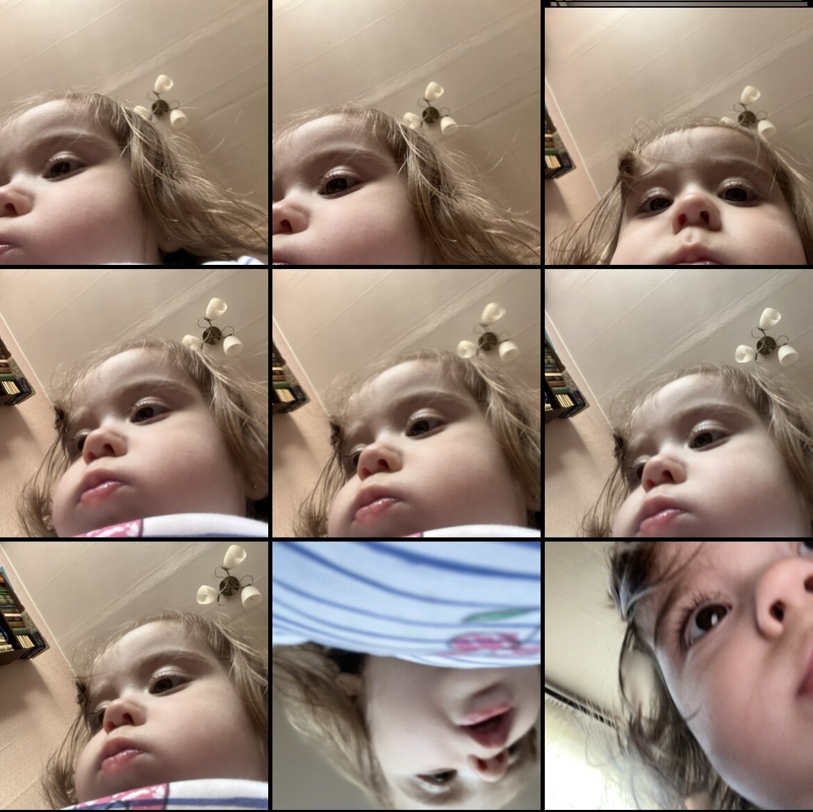 Вот так выглядит моя фотопленка, когда телефон попадает в руки дочери)