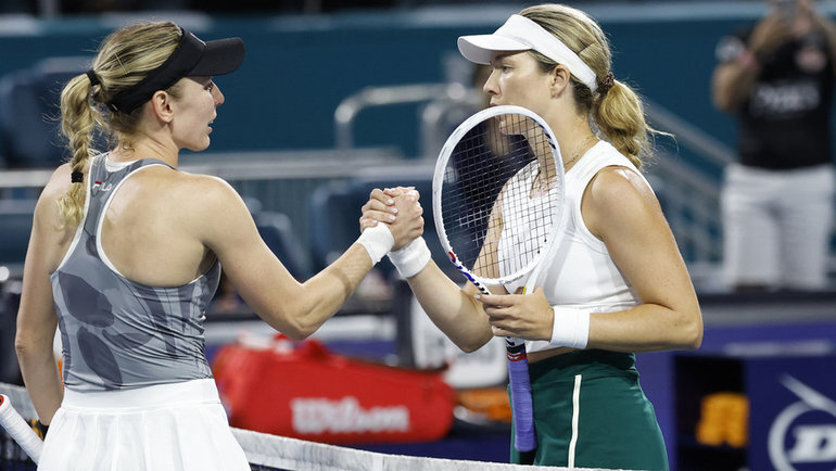    Дэниэлл Коллинз и Екатерина Александрова. USA Today Sports