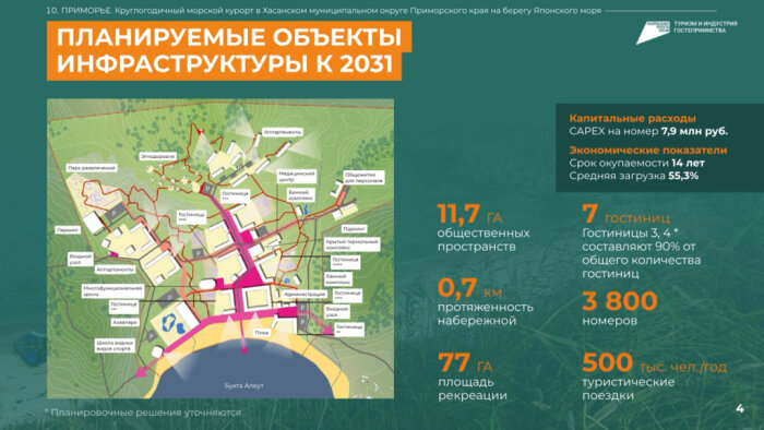 Фото: правительство Приморья. Концепцию развития курорта высоко оценил президент    