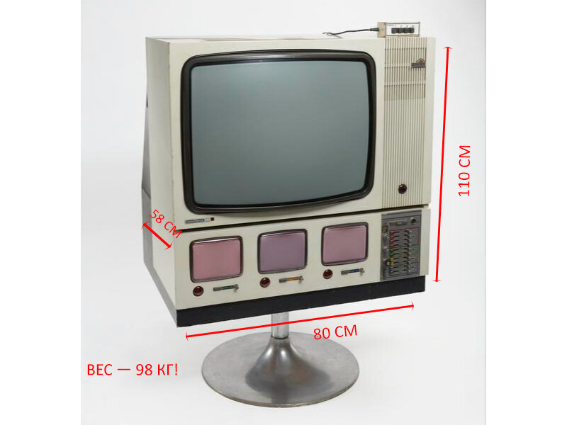 Габариты у телевизора были внушительные. ==>>