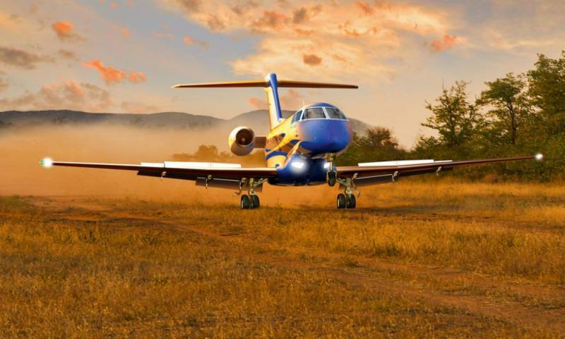 Pilatus-24 посадка на грунт. Так тоже можно.