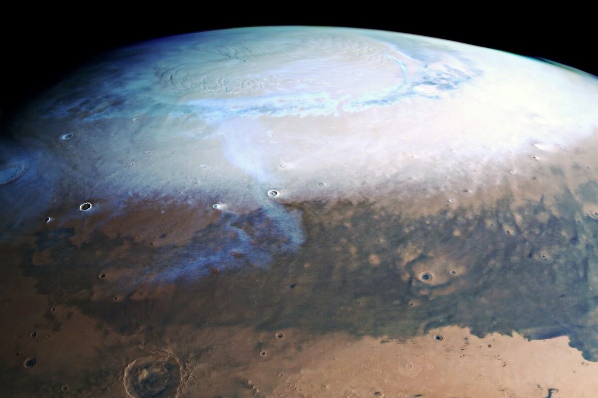 Северная шапка Марса / ESA 