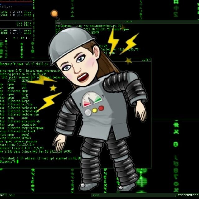 Персонаж создан в приложении Bitmoji