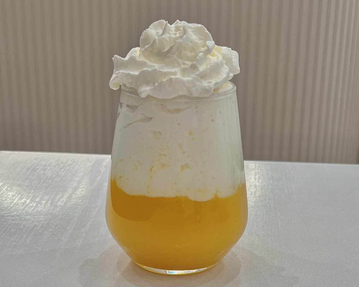 чай "латте" с сырной шапкой