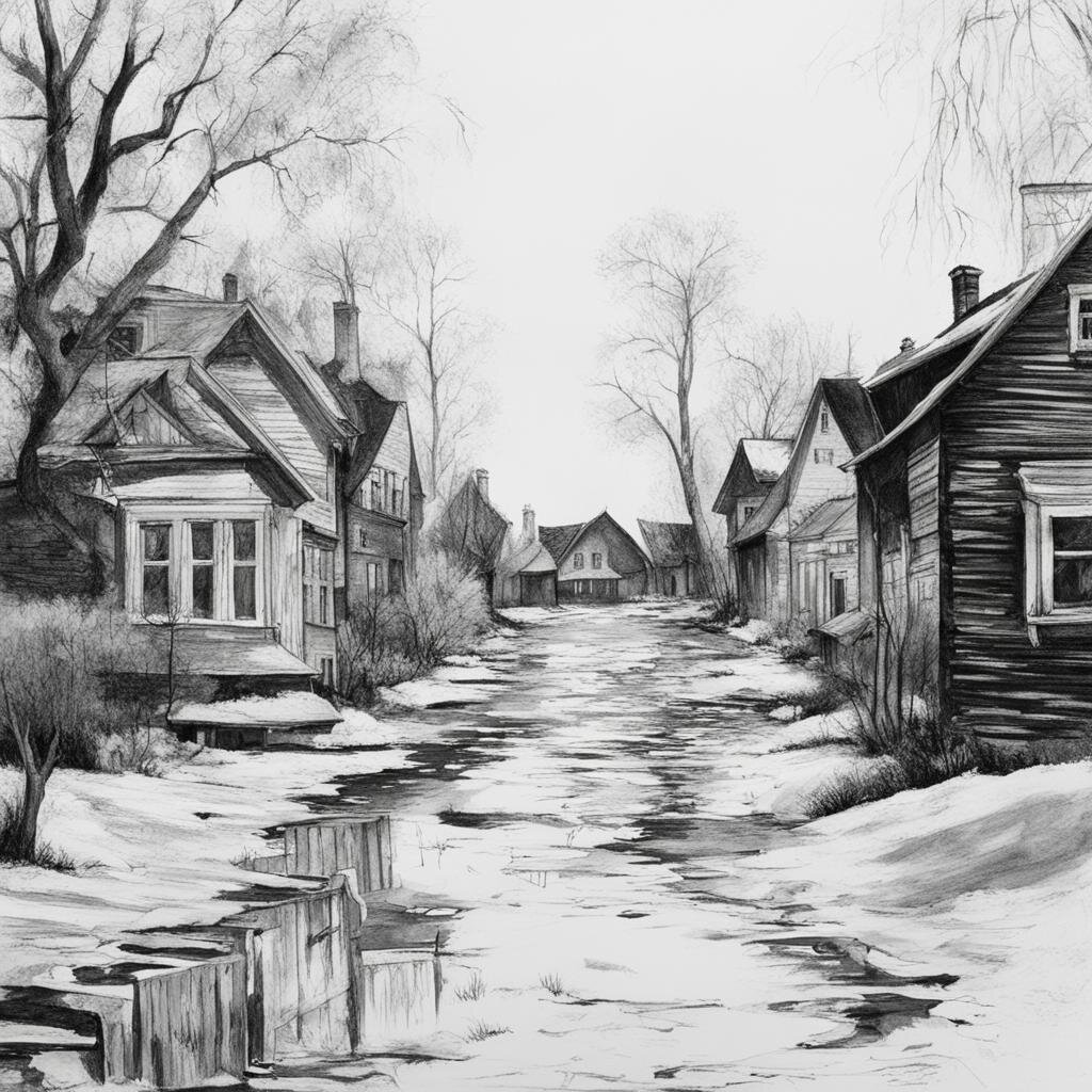 Вот так выглядела весенняя городская улица по мнению искусственного интеллекта )))