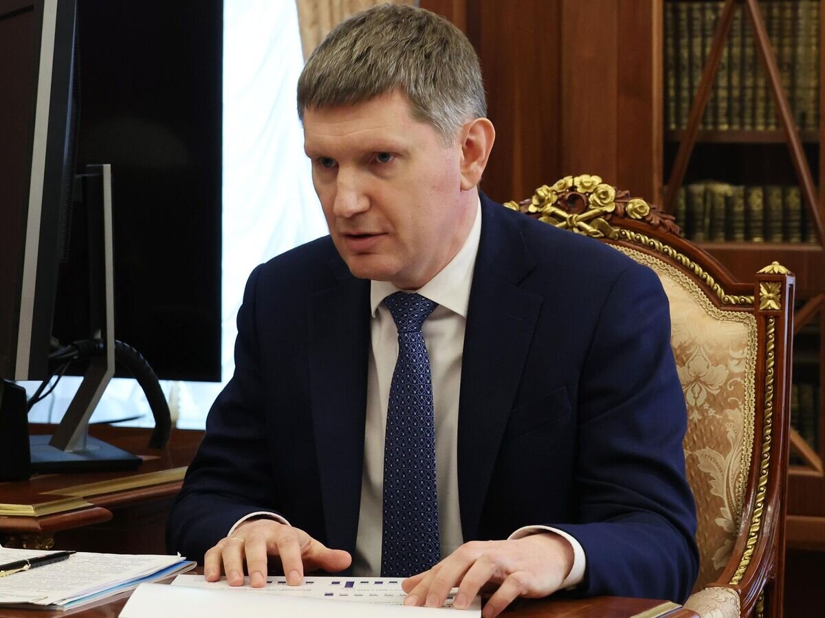    Министр экономического развития РФ Максим Решетников во время рабочей встречи с президентом РФ Владимиром Путиным© РИА Новости / Михаил Климентьев