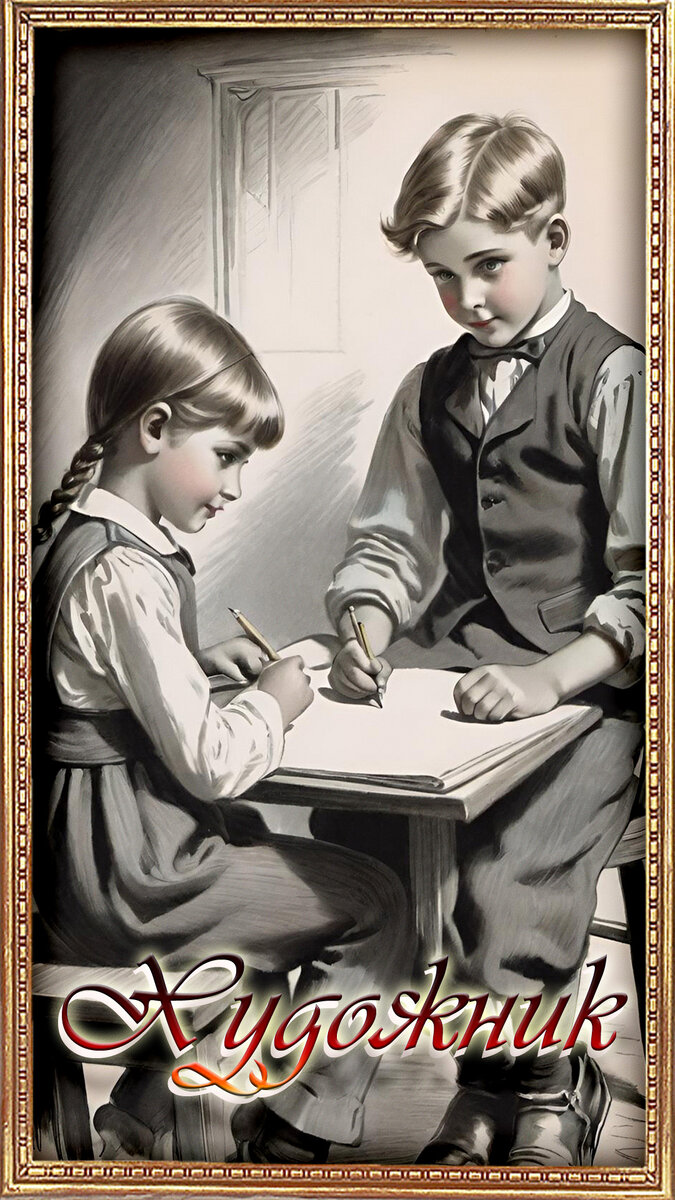 Хочешь, я тебя нарисую..?  Предложил он. Ты сиди смирно, а я раз-раз  и портрет готов. Бумагу-то портить, недоверчиво ответила  Галка..