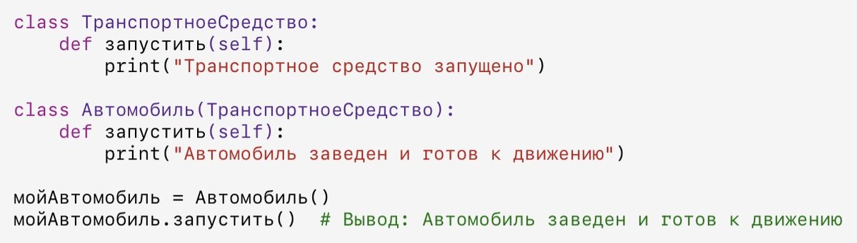 Условный код на Python