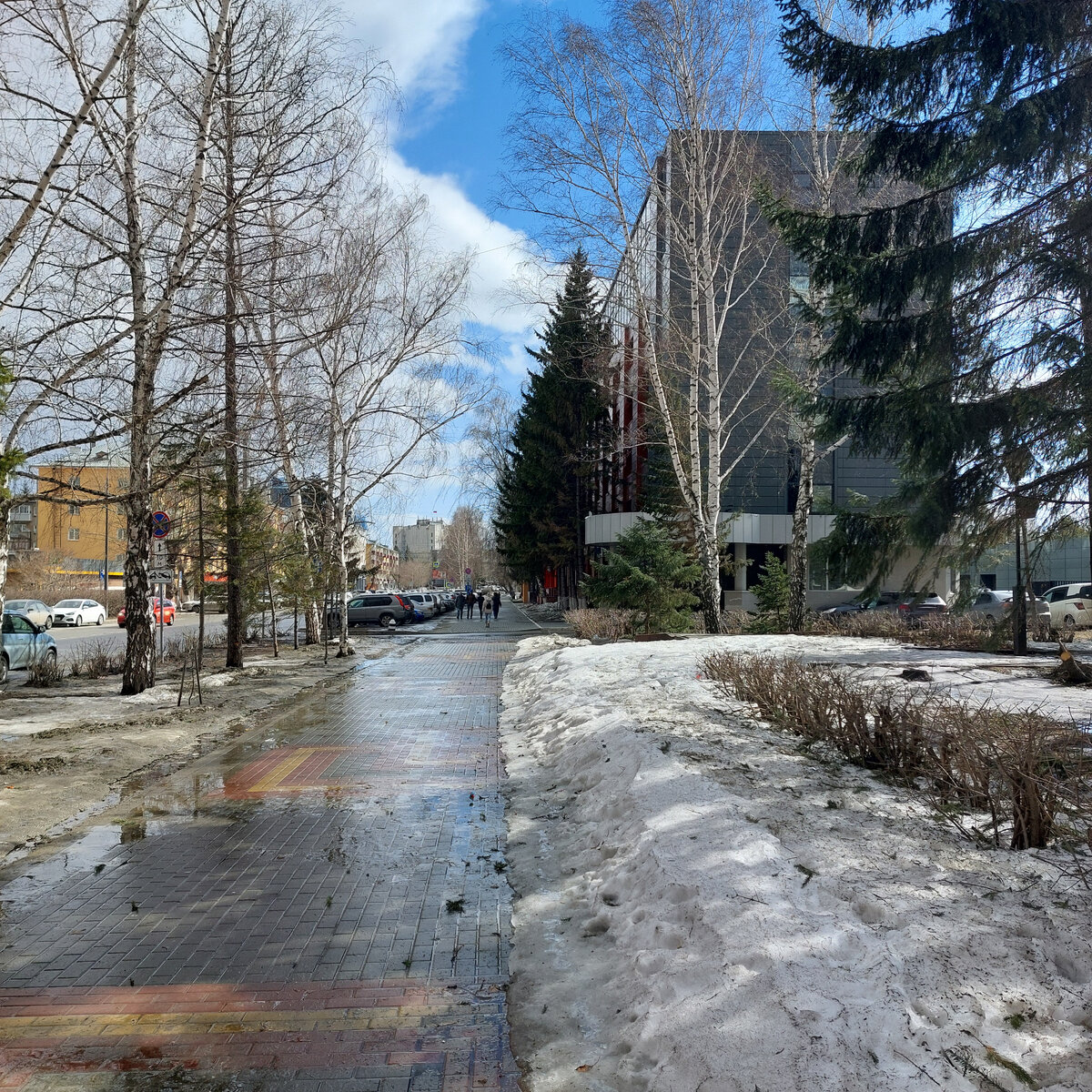 Иду по Соцпроспекту мимо к-т Мир к Молодежной.