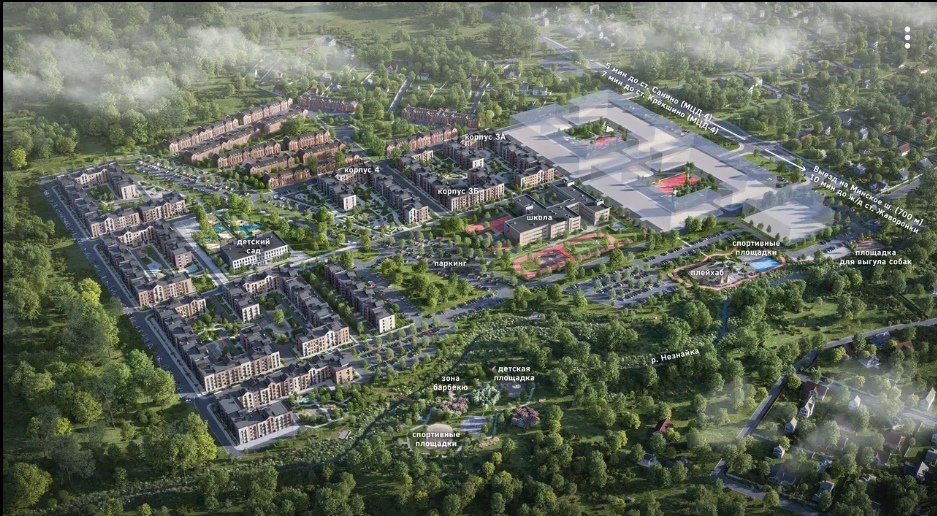 Рядом с ЖК построят школу и детский сад, торговый центр