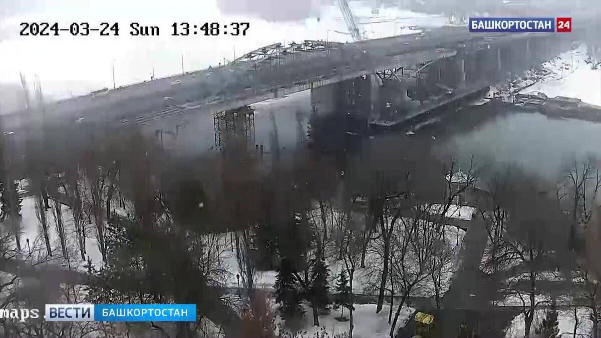    Мэр Уфы показал, как демонтировали арку весом 280 тонн на Бельском мосту