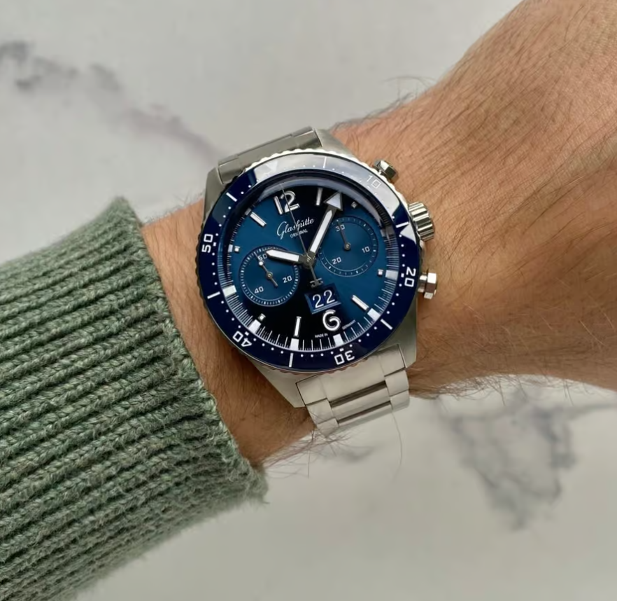 Большой, элегантный и эксклюзивный - хронограф Glashütte Original SeaQ