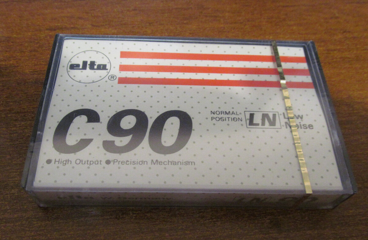 Запечатка аудиокассеты Elta C90 LN - лицевая часть