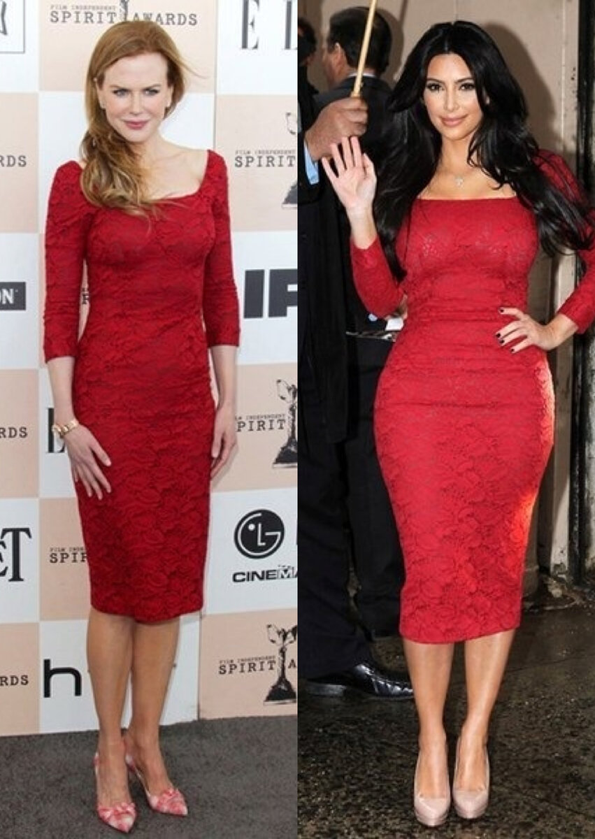 Николь Кидман и Ким Кардашьян