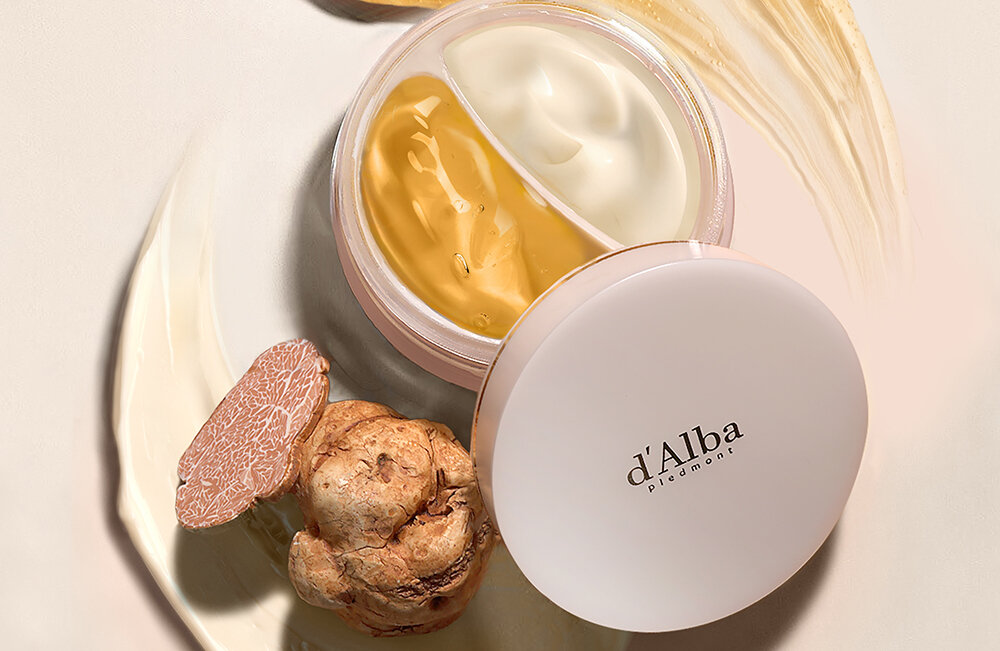     Двухэтапный крем для лица d'Alba White Truffle Double Serum & Cream для увлажнения и питания.    
 Фото: d'Alba