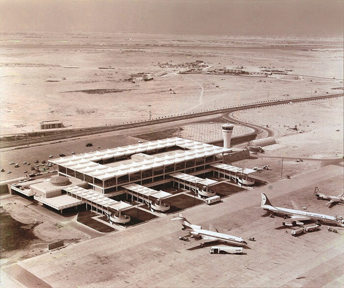 Аэропорт Дубая 50 лет назад