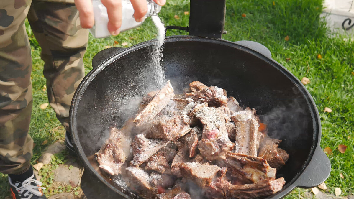 Дикое мясо лося в казане. Шулюм. | СЕНЯ В ДЕЛЕ | Дзен