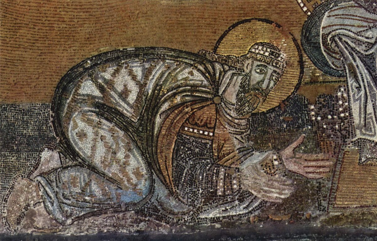 Лев VI перед Христом. Мозаика в соборе св. Софии. Лев VI Му́дрый или Фило́соф (греч. Λέων ΣΤ' ο Σοφός, Leōn VI) (19 сентября 866 — 11 мая 912) — византийский император (с 886 до 912) из Македонской династии.