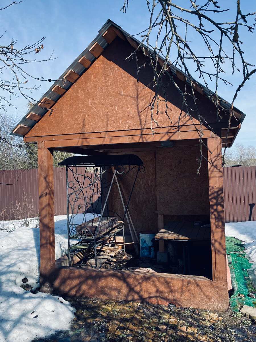 Внутри мангальную надо будет покрасить светлой краской.