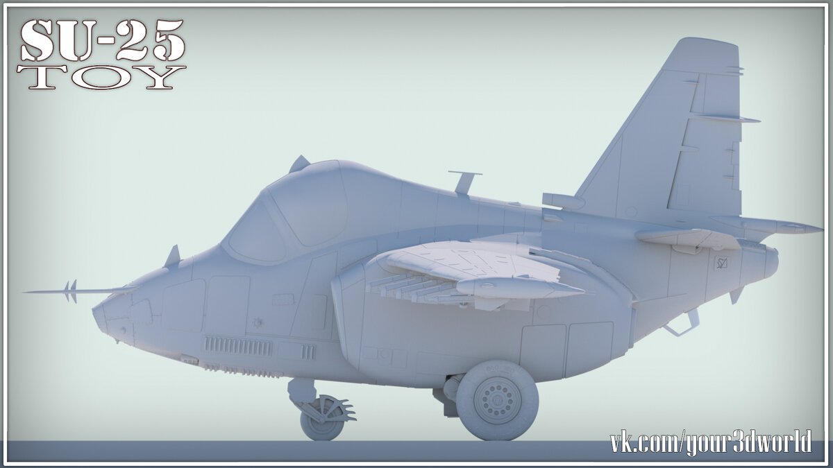 Су-25 ToY (Изображение автора vk.com/your3dworld)