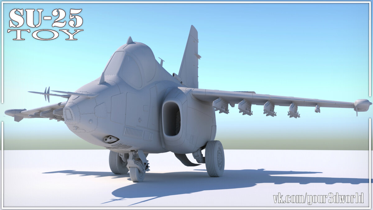 Су-25 ToY (Изображение автора vk.com/your3dworld)