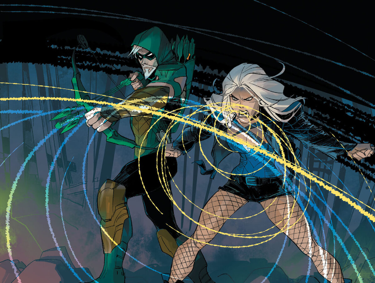 Разворот из графического романа Бенджамина Перси «Зелёная Стрела. Книга 1: Смерть и жизнь Оливера Квина» © ООО «Издательская Группа «Азбука-Аттикус»