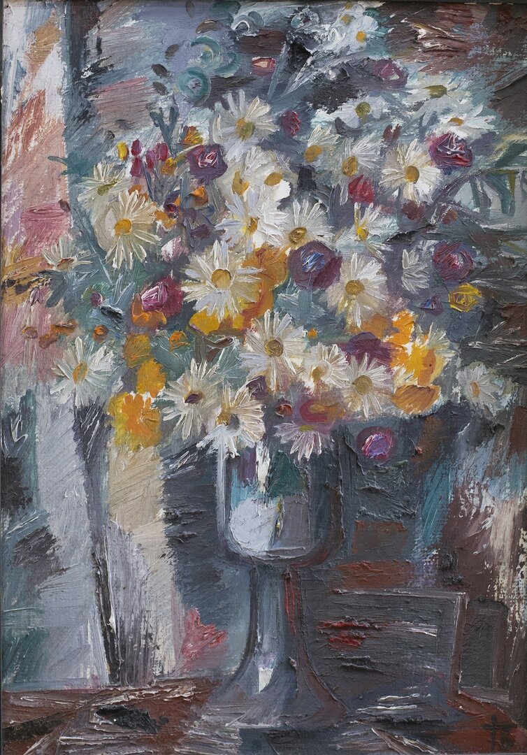 В.М. Пресняков. Букет ромашек.