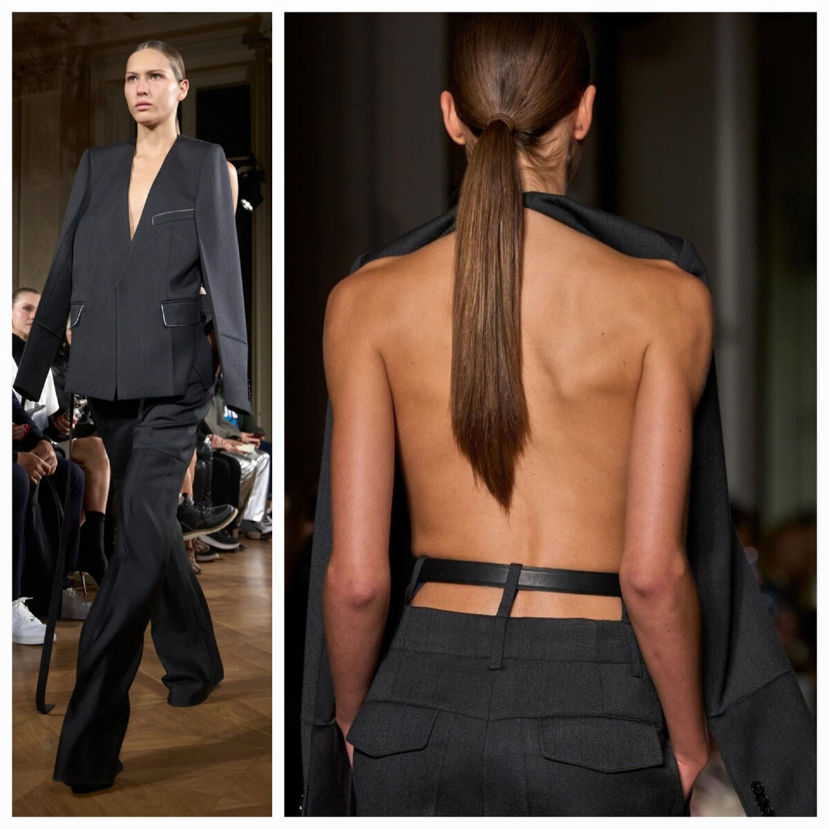 Силуэт из коллекции Victoria Beckham Fall-Winter 2024. Материал: Victoria Beckham.