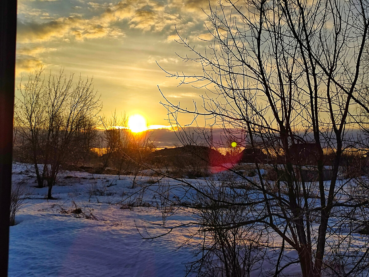 Вид из окна электрички