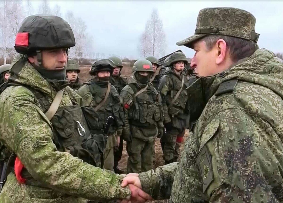 Награждение на линии.