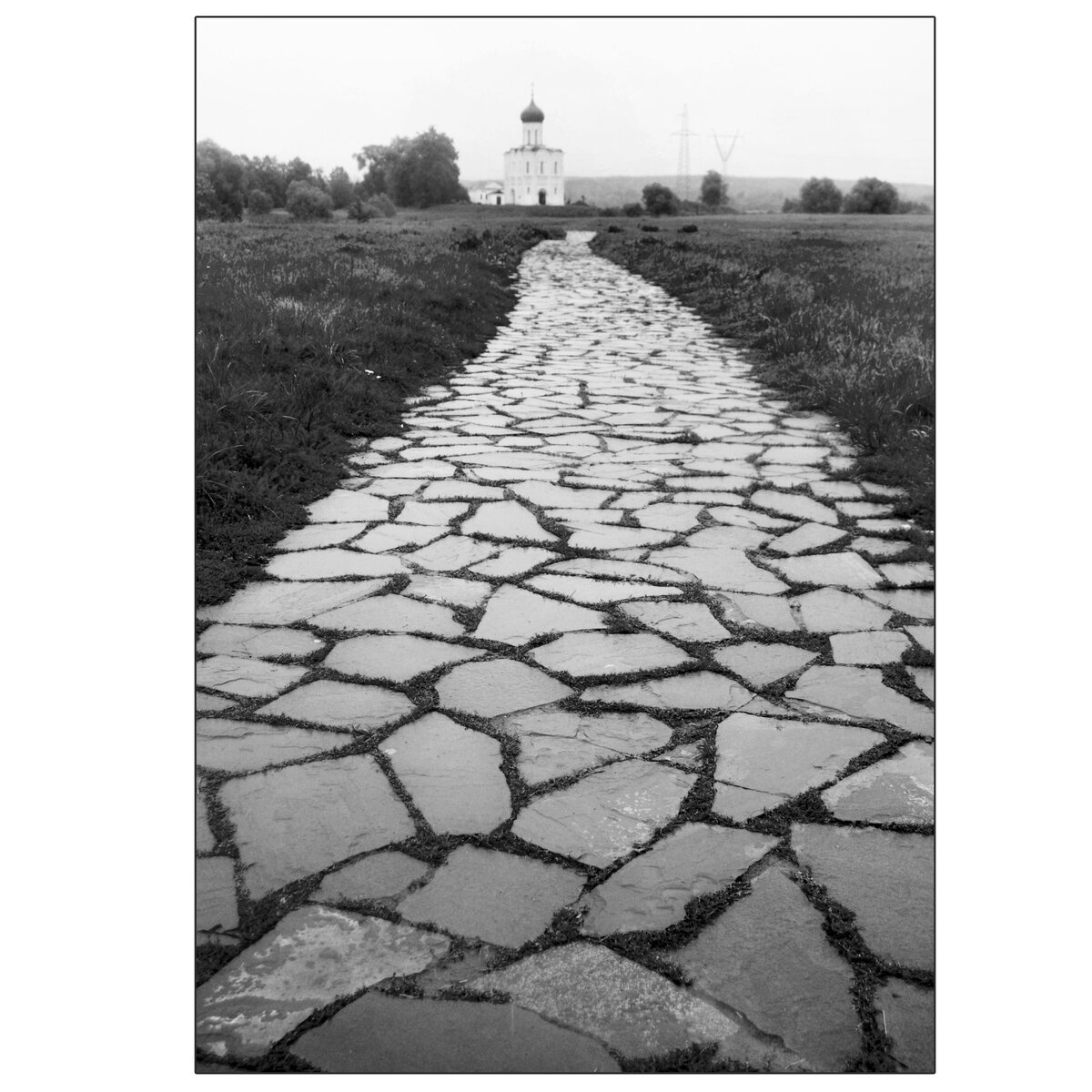 2012 г. По дороге к храму Покрова-на Нерли. Поселок Боголюбово