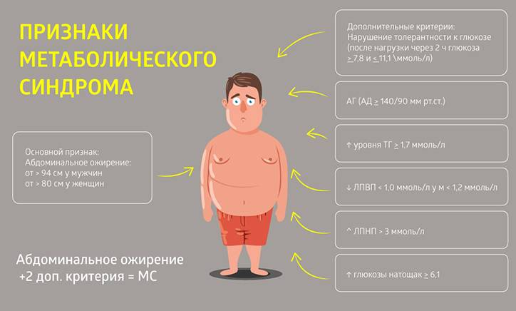 Метаболический синдром. Симптомы, диагностика и лечение