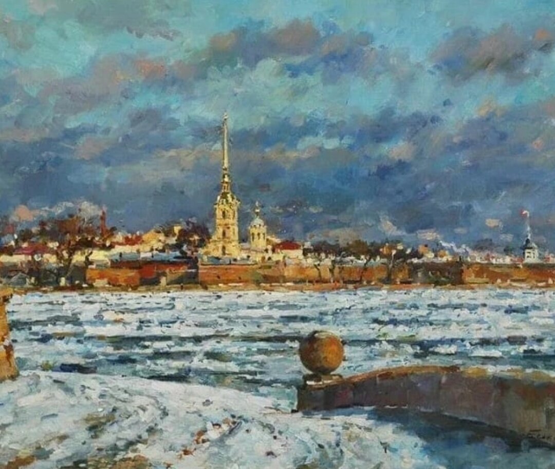 Лед на Неве