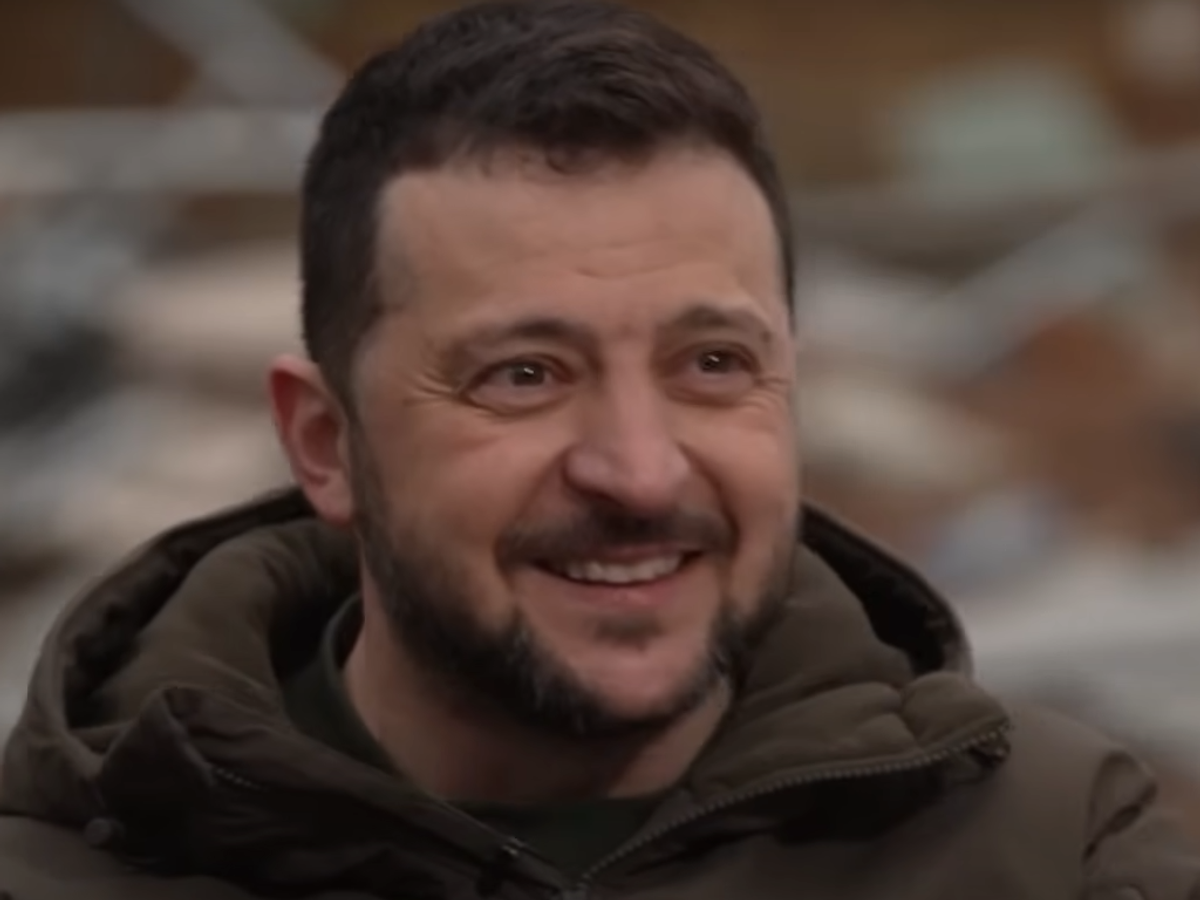    Зеленский, говоря о теракте в "Крокусе"© Фото : CBS News