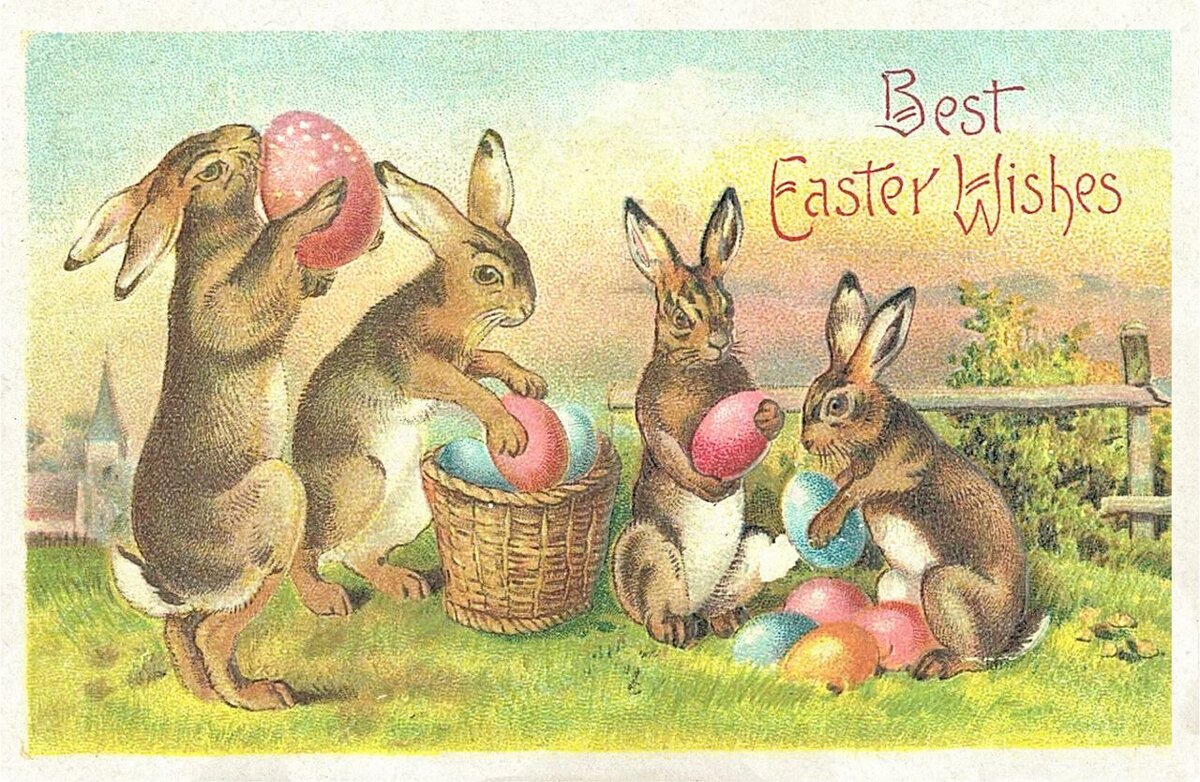 Пасхальная открытка из Великобритании