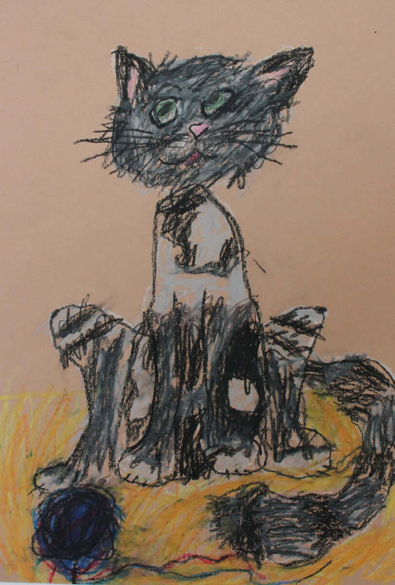 Работы ученика Ивановой Галины  Афанасьев Виктор 7 л Вояка-кот Пр.Иванова ГГ. Подольск