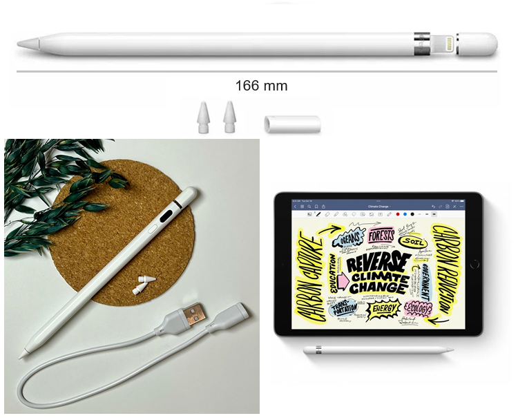 На фото: цифровая ручка Apple Pencil для iPad. Обзор 5 лучших гаджетов для творчества. Рейтинг 2024 года.