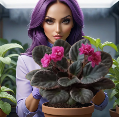 Забота о фиалках