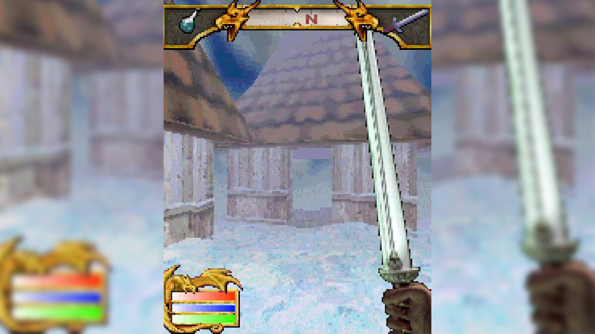 А так выглядит поселение. Неказисто, зато можно в дома заходить