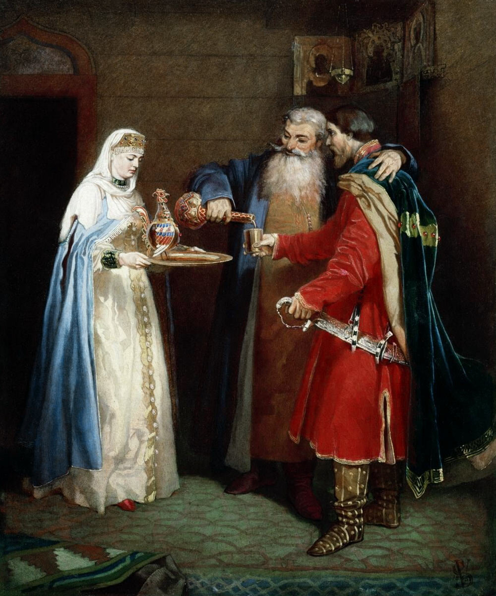 В.Г. Шварц. Иллюстрация к повести "Князь Серебряный"