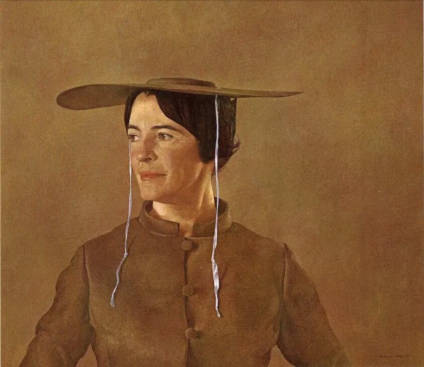 Эндрю Уайет – «Дочь Маги», 1966 год; 54 х 67,3 см.